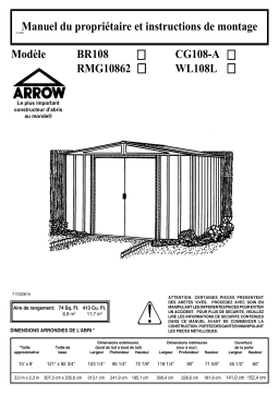 Arrow Storage Products BR108 Manuel utilisateur