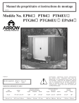 Arrow Storage Products PT84EU Pent Roof 8 x 4 Manuel utilisateur