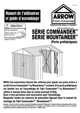 Arrow Storage Products Mountaineer Door Kit Manuel utilisateur