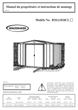 Spacemaker RMA1010CL Manuel utilisateur