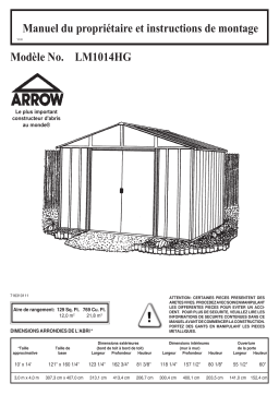 Arrow Storage Products LMG1014HG Manuel utilisateur