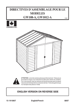 Arrow Storage Products GW1012 Manuel utilisateur