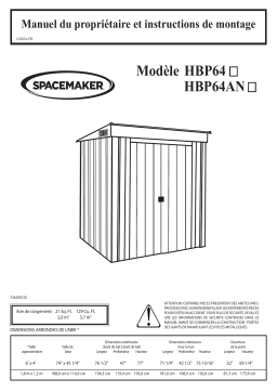 Spacemaker HBP64 Manuel utilisateur