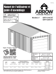 Arrow Storage Products GRF1220CST Manuel utilisateur