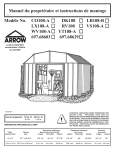 Arrow Storage Products VS108 Vinyl Sheridan Vinyl-Coated Steel Storage Shed, 10 ft. x 8 ft. Manuel utilisateur