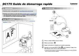 Lumens DC170 Guide d'installation