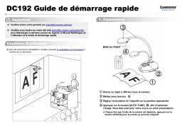 Lumens DC192 Guide d'installation