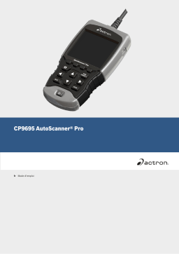 Actron CP9695 AutoScanner Pro Mode d'emploi