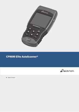 Actron CP9690 Elite AutoScanner Kit Enhanced OBD I and OBD II Scan Tool Manuel utilisateur