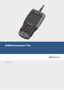 Actron CP9680 AutoScanner Plus CodeConnect Manuel utilisateur