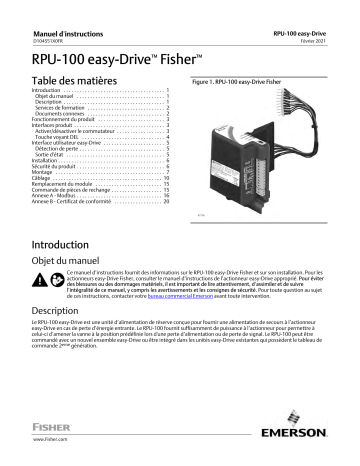 Manuel utilisateur | Fisher RPU-100 easy-Drive ( easy-Drive RPU-100) Instruction manual | Fixfr