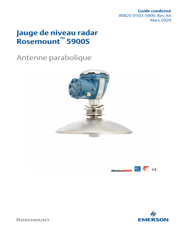 Rosemount Jauge de niveau radar 5900S Mode d'emploi | Fixfr