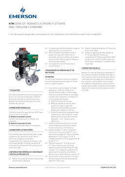 KTM Series EF1 Two-Piece Ball Valve IOM Manuel du propriétaire