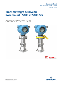 Rosemount Transmetteurs de niveau 5408 et 5408:SIS Mode d'emploi