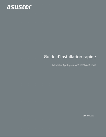 AS1104T | Asustor AS1102T Manuel utilisateur | Fixfr
