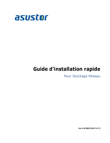 AS7012RD / AS7012RDX | Asustor AS7009RD / AS7009RDX Manuel utilisateur | Fixfr