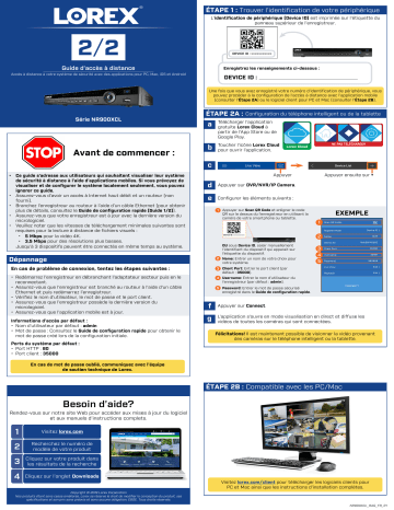 Lorex NR900X Series 4K NVR with Lorex Cloud Connectivity Mode d'emploi | Fixfr