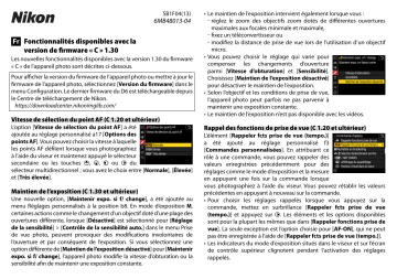 Nikon D6 Manuel utilisateur | Fixfr