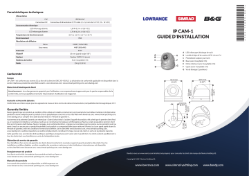 Simrad IP CAM-1 Installation manuel | Fixfr