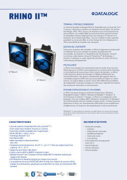 Datalogic Rhino II™ Vehicle Mount Computer Fiche technique