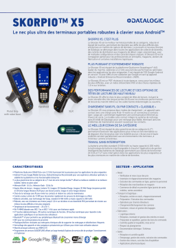 Datalogic Skorpio X5 Handheld Computer Fiche technique