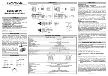 Datalogic S50 Manuel du propriétaire | Fixfr