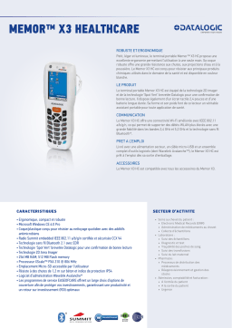 Datalogic Memor X3 Handheld Computer Fiche technique