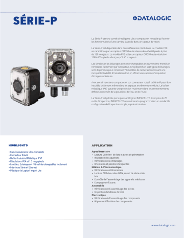 IMPACT Robot Guidance | Datalogic P1x-Series Smart camera Fiche technique | Fixfr