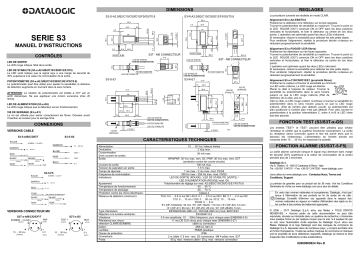 Datalogic S3 Manuel du propriétaire | Fixfr