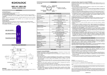 Datalogic SR21 Fork/Label Manuel du propriétaire | Fixfr