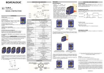 Datalogic TL46 Manuel du propriétaire | Fixfr