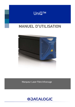 Datalogic UNIQ Laser Marking System Manuel utilisateur