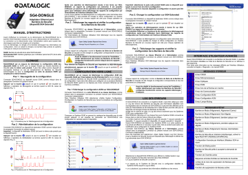 Datalogic SG4 EXTENDED Light Curtain Manuel du propriétaire | Fixfr
