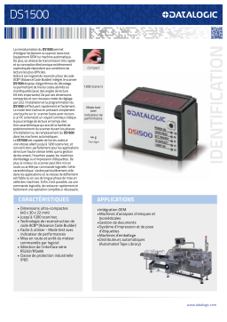 Datalogic DS1500 Laser Bar Code Scanner Fiche technique