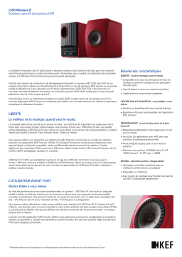 KEF LS50 Wireless II Information produit