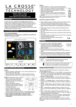 La Crosse Technology CA85176 Wireless Color Forecast Station Product Manual