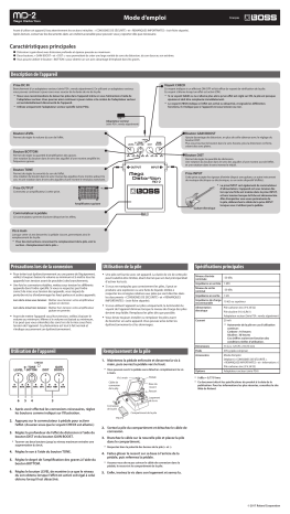 Boss MD-2 Mega Distortion Manuel du propriétaire | Fixfr