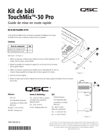 QSC TouchMix-30 Pro Guide de démarrage rapide | Fixfr