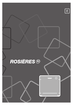 ROSIERES RI 6D2DFB-47 Dishwasher Manuel utilisateur