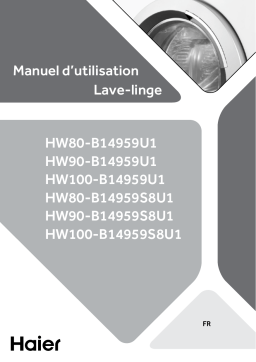 Haier HW80-B14959U1 Front Loading Washing Machine Manuel utilisateur