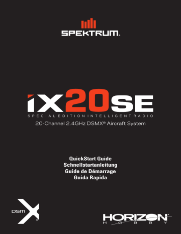 Spektrum iX20 20 Channel Special Edition Transmitter Mode d'emploi | Fixfr