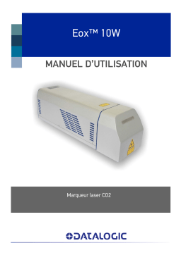 Datalogic EOX Laser Marking System Manuel utilisateur