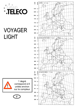 Teleco Voyager LIGHT - Map Manuel utilisateur