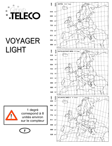 Teleco Voyager LIGHT - Map Manuel utilisateur | Fixfr
