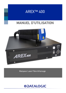 Datalogic AREX400 Laser Marking System Manuel utilisateur
