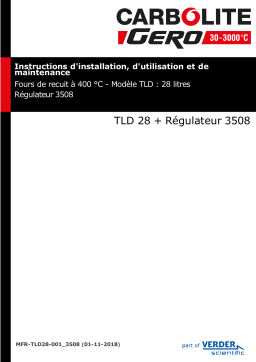 Carbolite Gero TLD/28 with 3508 Controller Mode d'emploi