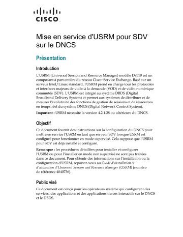 Cisco Switched Digital Video Mode d'emploi | Fixfr