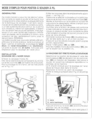 Cebora 848 MIG 140 Mode d'emploi | Fixfr