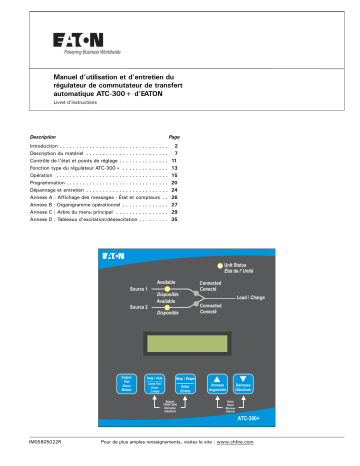 Eaton O&M Manuel du propriétaire | Fixfr