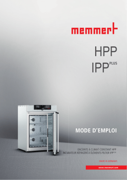 Memmert HPP / IPPplus Manuel utilisateur